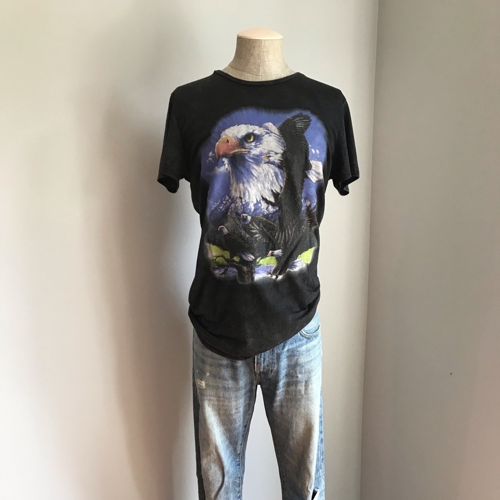 St. Lenny’s Vintage Eagle-Print Oversized Tee